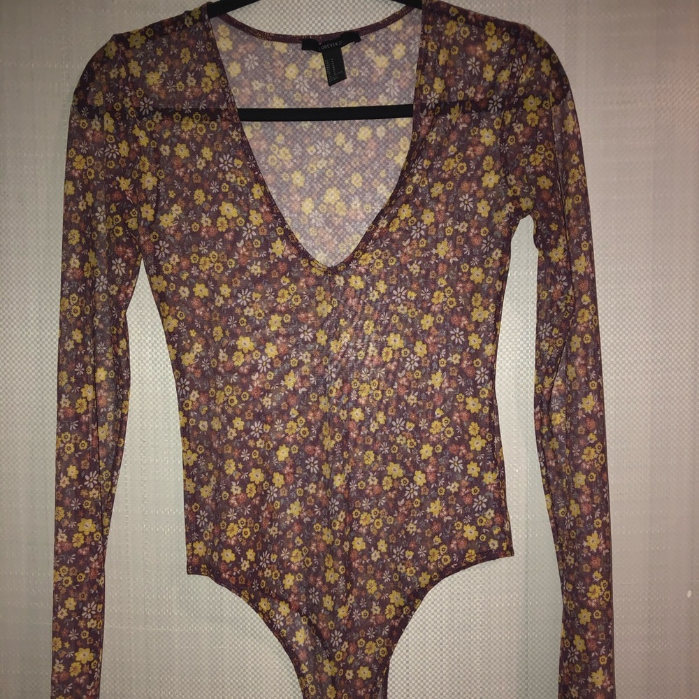 Mesh Floral Body Suit